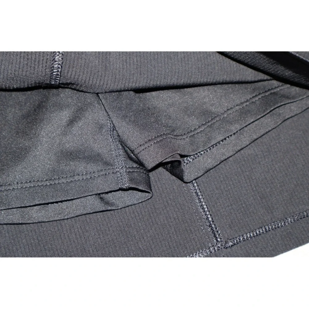 Orvis Lined Skort Skorts Shorts Women Large Black Athletic Outdoor Zipper Pocket